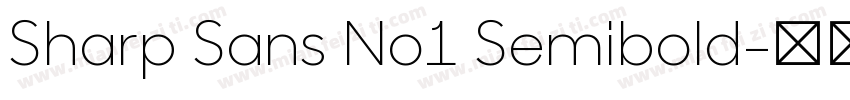 Sharp Sans No1 Semibold字体转换